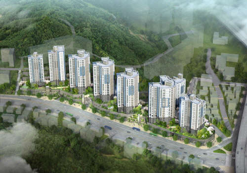 포스코건설, '북한산 더샵' 조감도